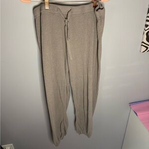 Barefoot Dreams Knit Joggers in Taupe
